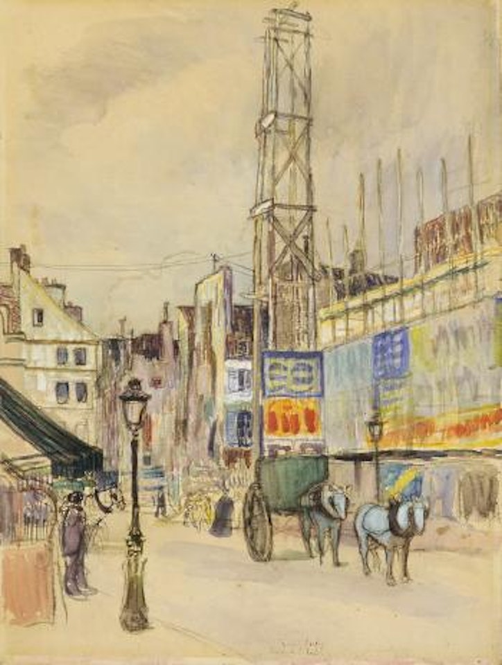 La Rue Lepic by Raoul Dufy