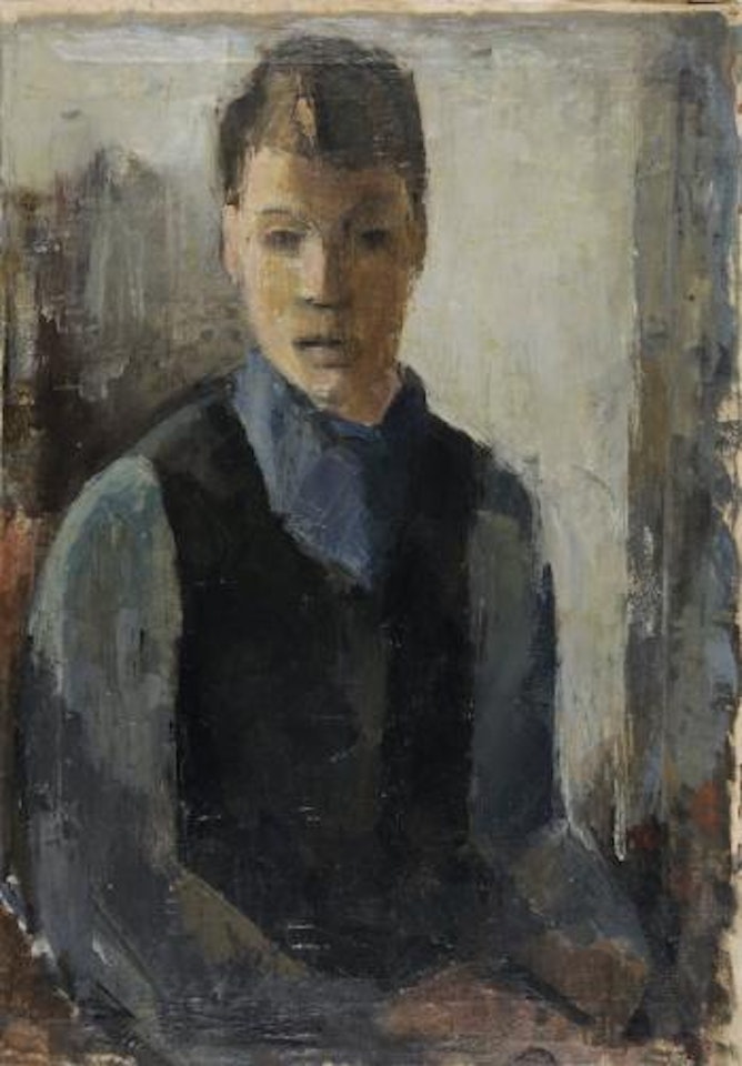 Selbstportrait, Kopf by Albert Müller