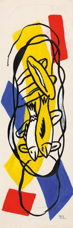Projet pour les vitraux dans l’église de Courfaivre (Jura) by Fernand Leger