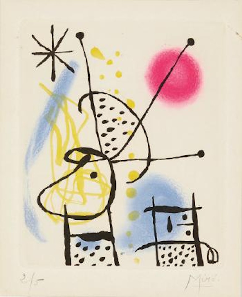 La Bague d’Aurore, Blatt 6 by Joan Miró