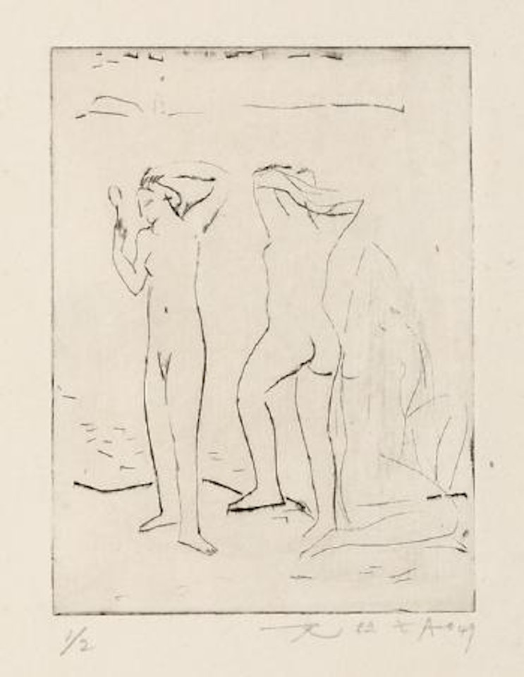 Les Baigneuses by Zao Wou-Ki