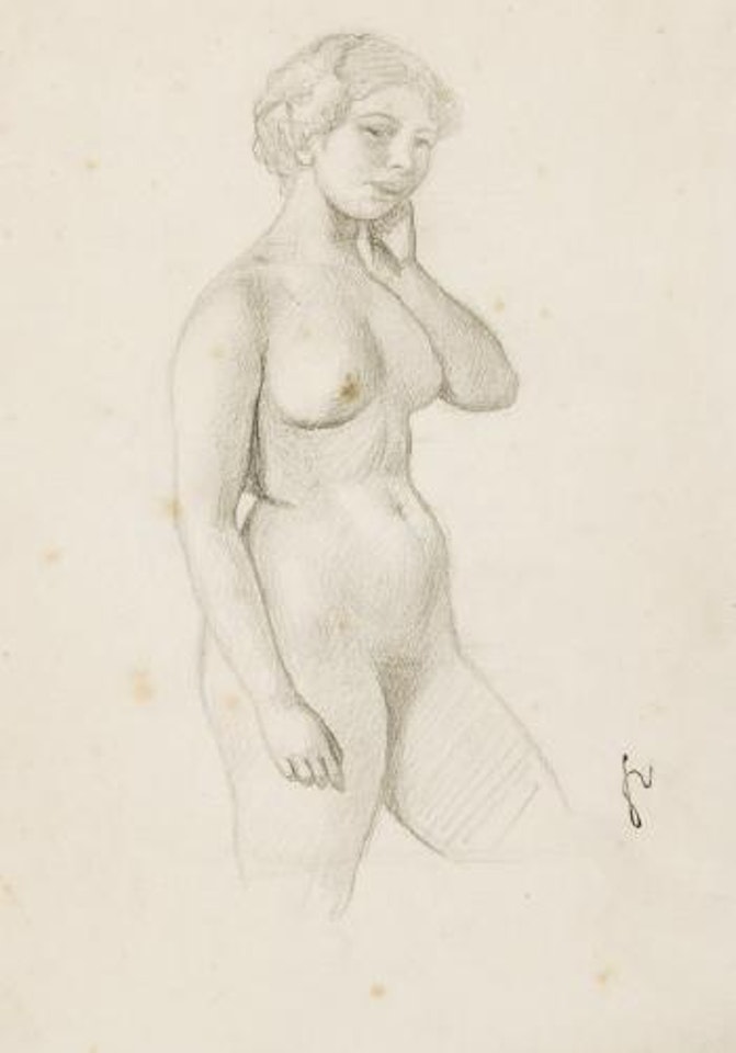 Nu vu de trois-quarts by Félix Vallotton