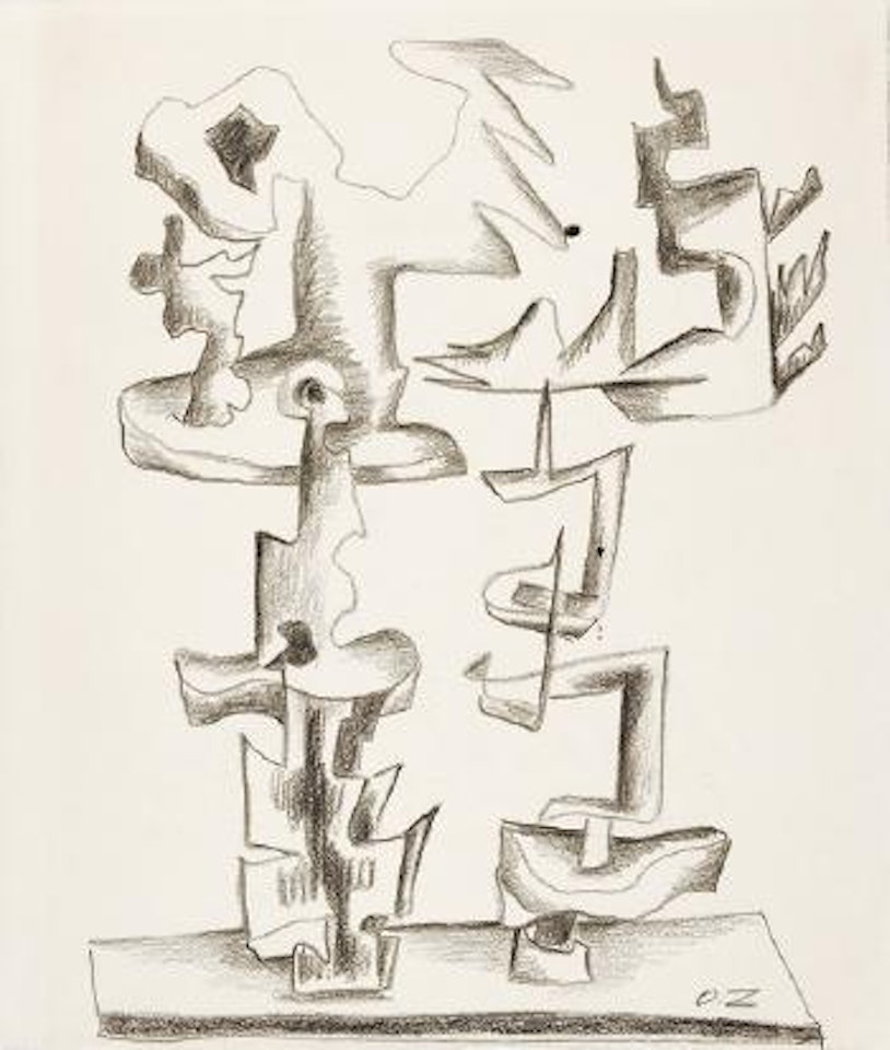 Ohne Titel (Skizze für ein Monument) by Ossip Zadkine