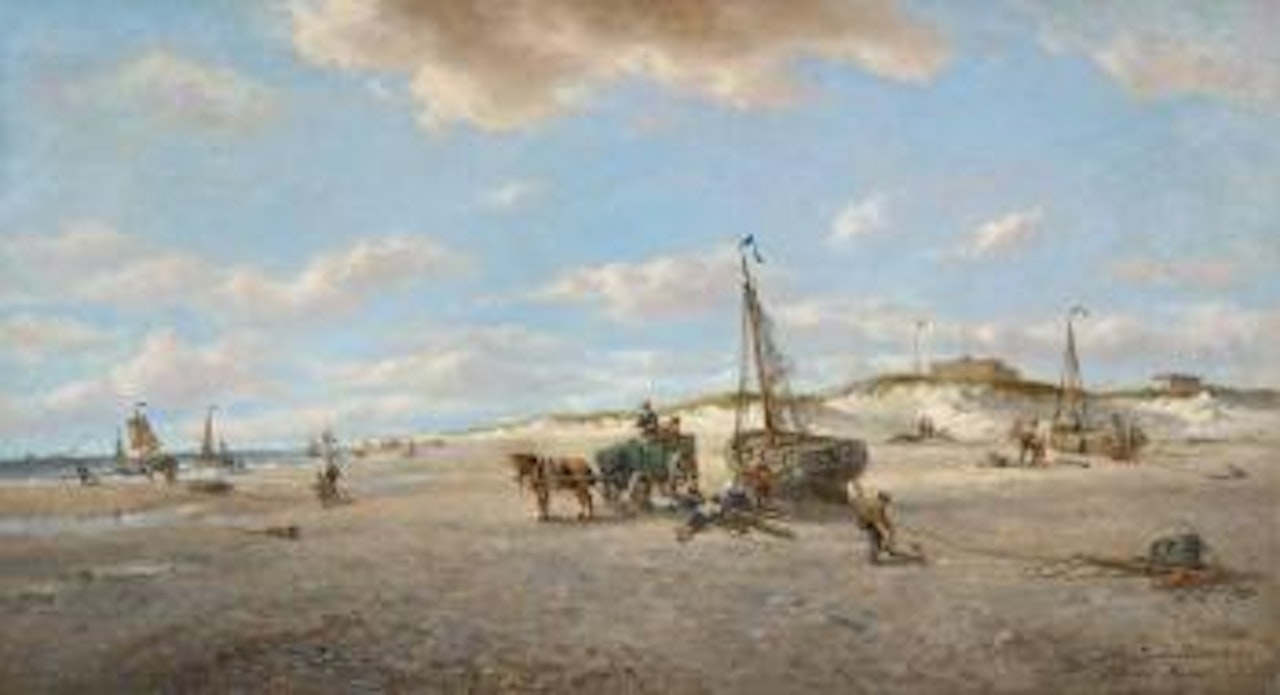 Plage à la Panne, Belgique by François Etienne Musin