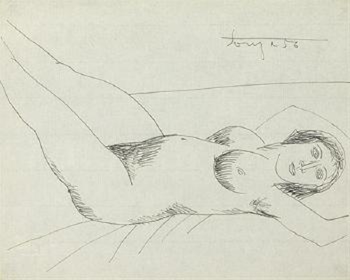 Untitled (Horizontal nude) by Francis Newton Souza