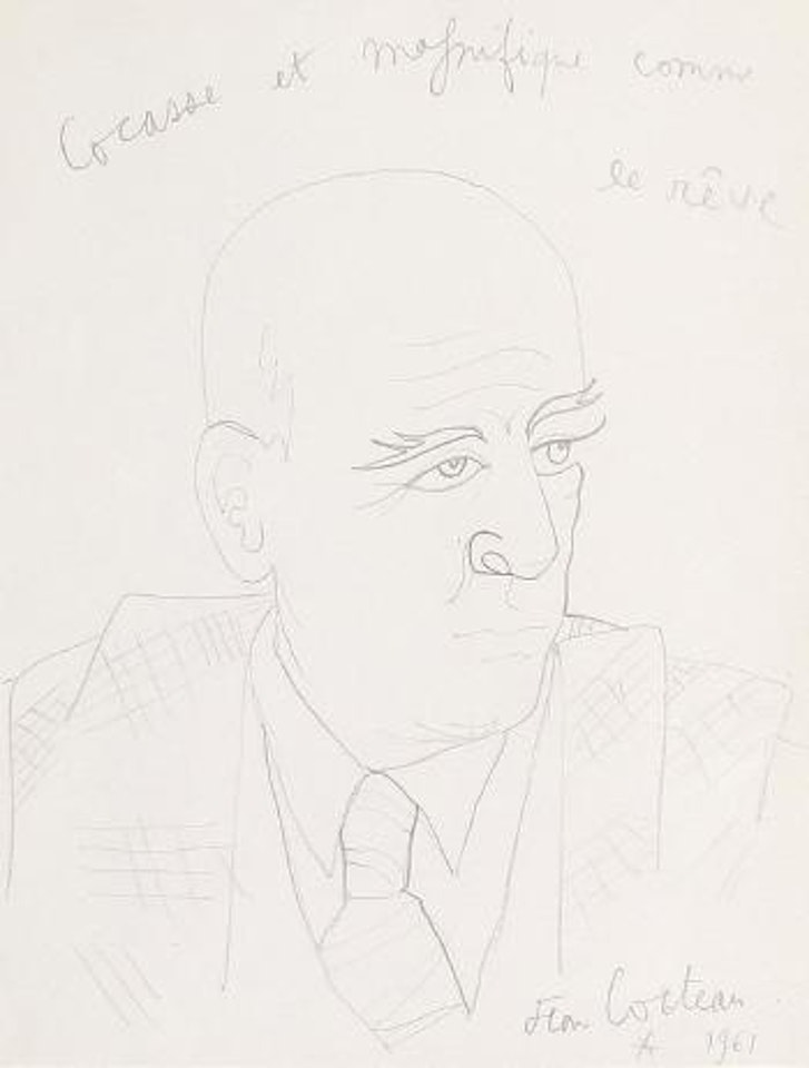 Max Jacob by Jean Cocteau