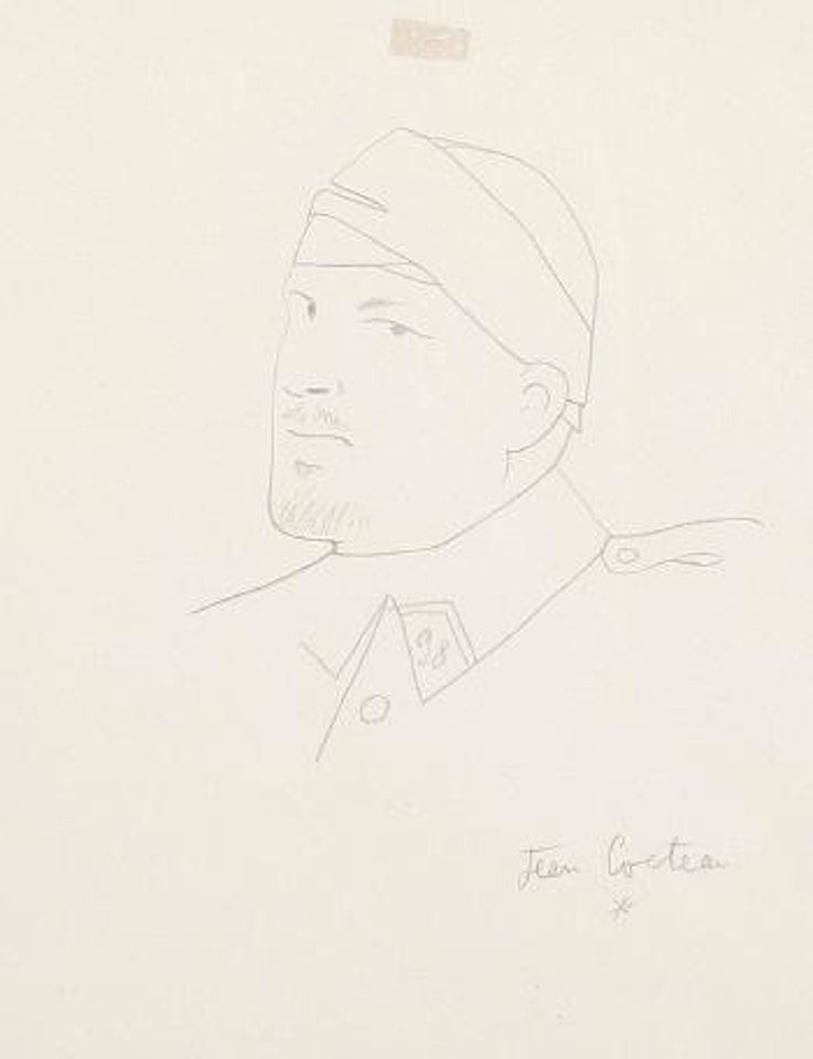 Portrait of Guillaume Apollinaire by Jean Cocteau