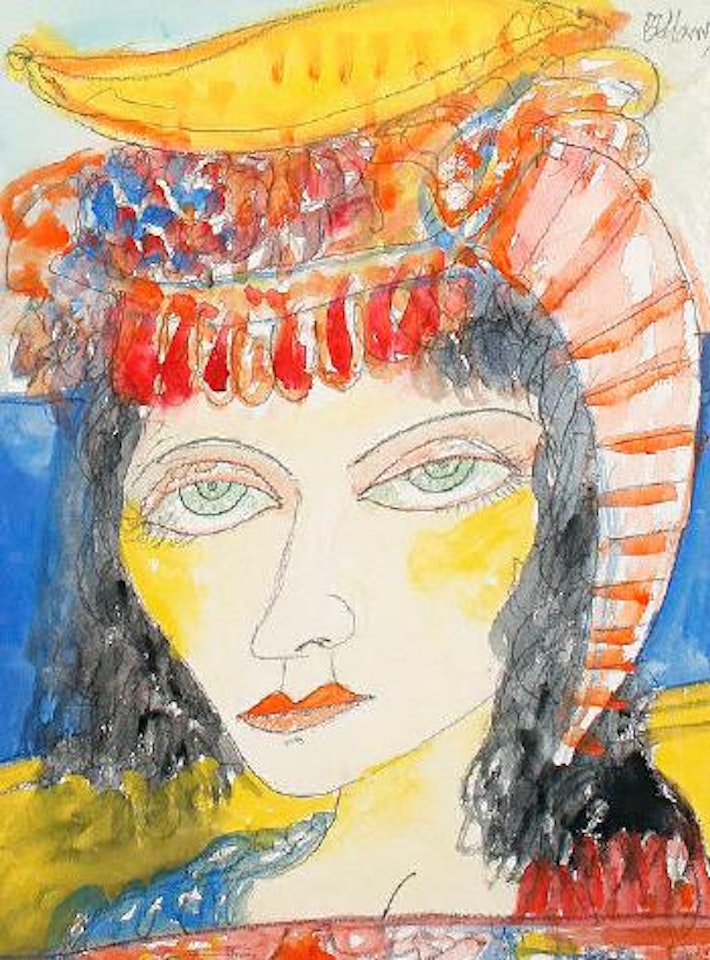 Woman with headress by John Bellany