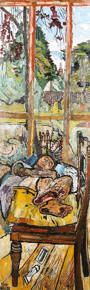 Gloria in a revolving studio by John Bratby