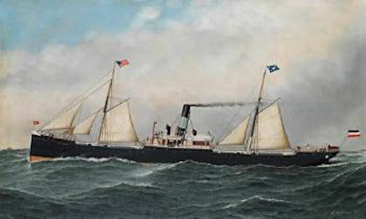 The S.S. Salerno by Antonio Jacobsen