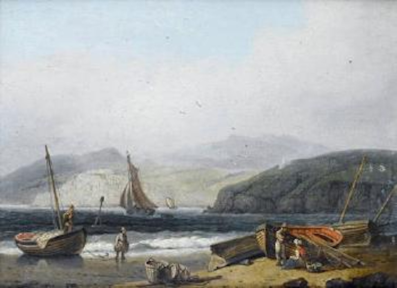 Landing the catch by Thomas Luny