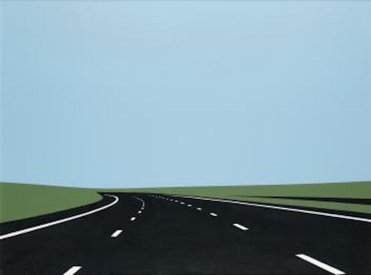 Imagine you are driving by Julian Opie