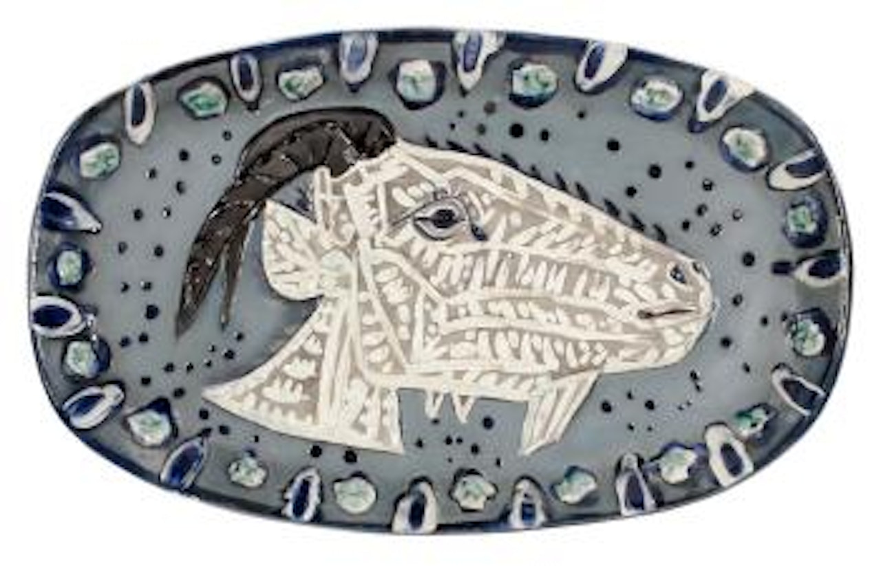 TÃªte de chÃ¨vre de profil by Pablo Picasso