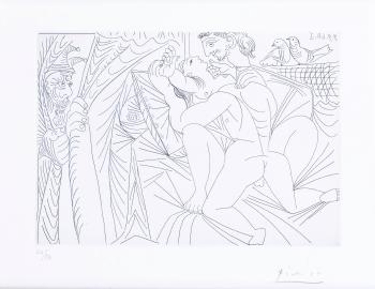 Raphaël et la fornarina XXIV (from Series 347) (Bloch 1799) by Pablo Picasso