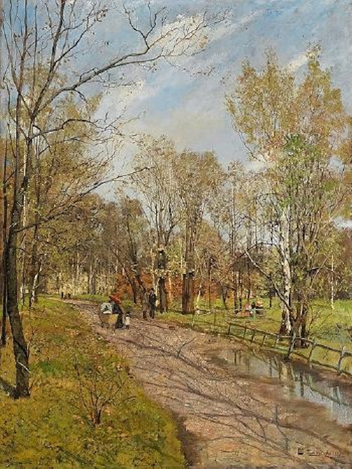Fra Slottsparken by Fritz Thaulow