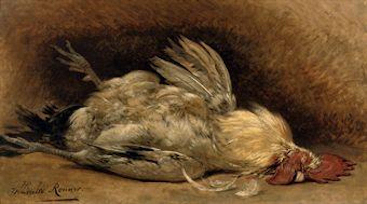 Study of a Rooster by Henriette Ronner-Knip