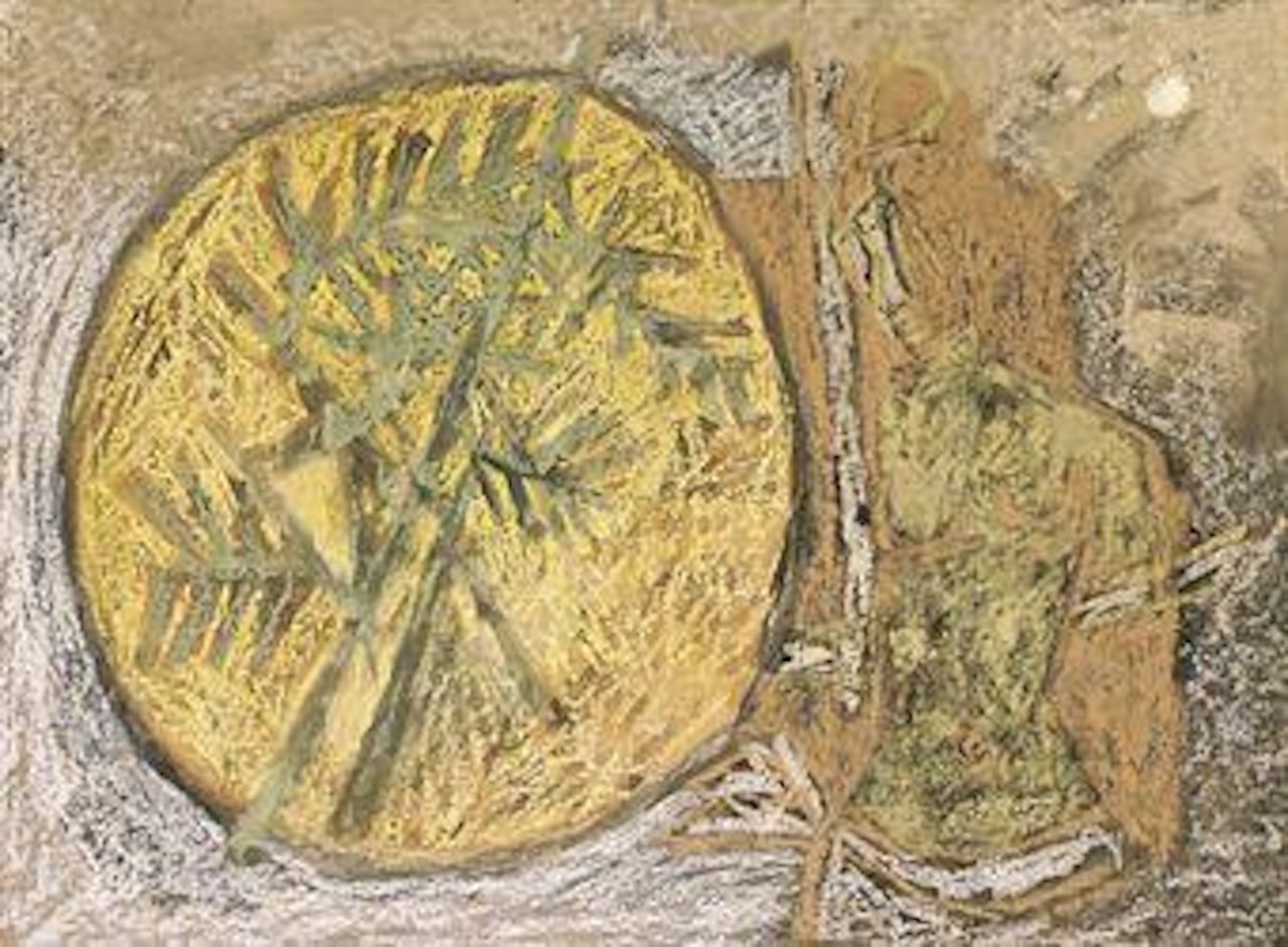 Untitled (Keral Sun to her Bronzed Body) by M.F. Husain