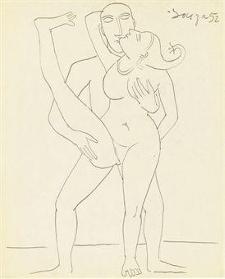 Untitled (Lovers) by Francis Newton Souza