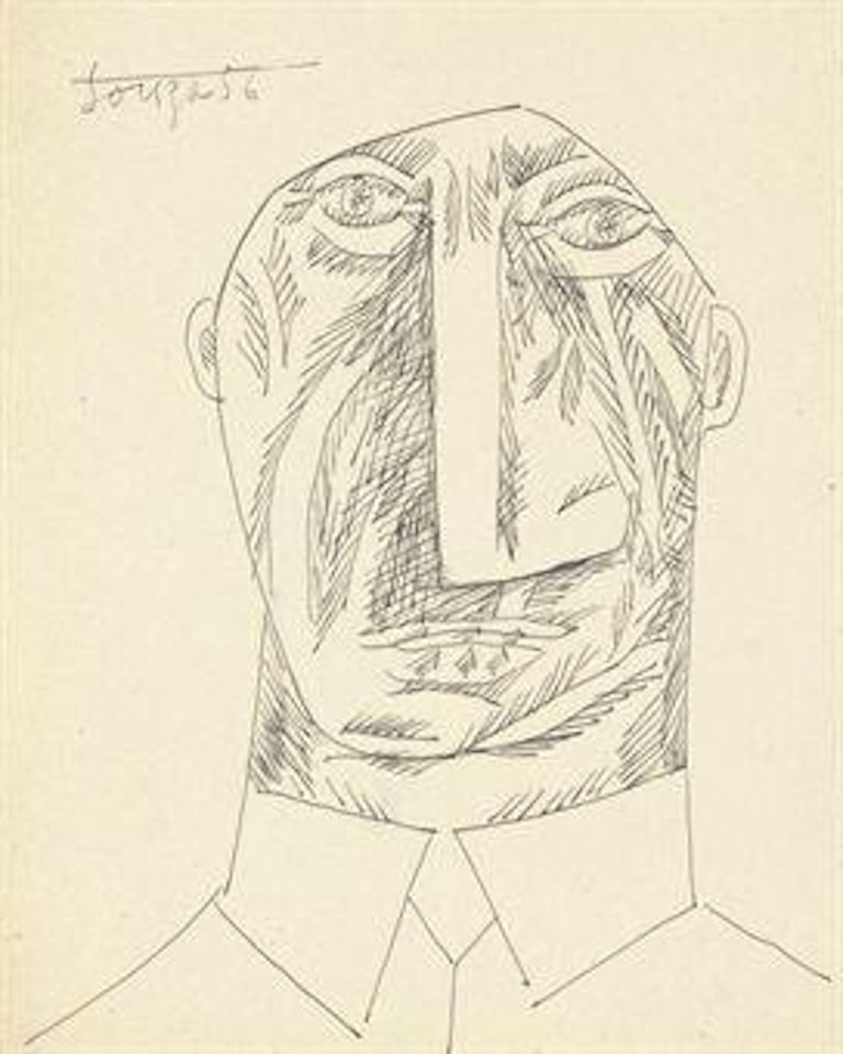 Untitled (Head of a Man) by Francis Newton Souza