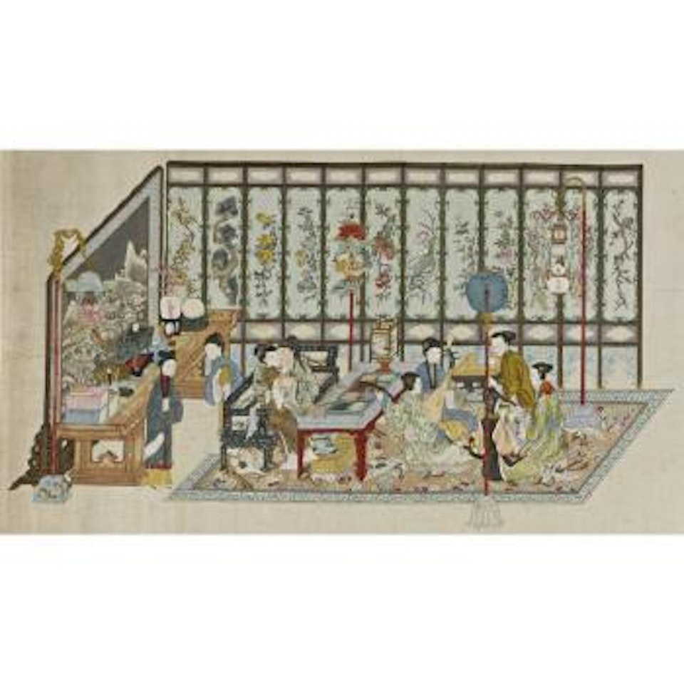 A Finely Painted Erotic Handscroll by Chinese School