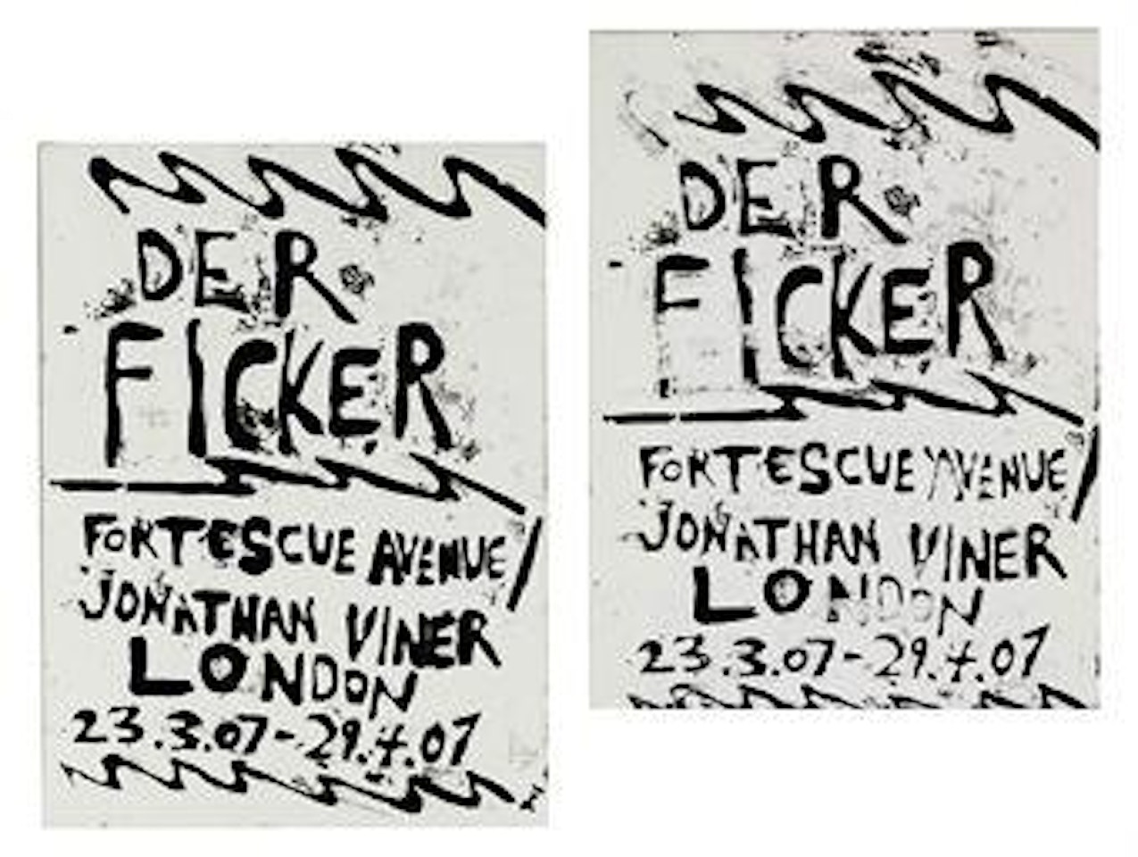 (i) (ii) Untitled (Der Ficker) by Josh Smith