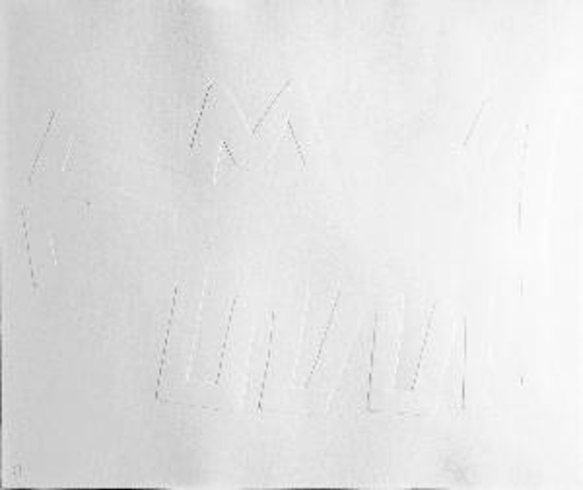 White Icons (Dog) by Keith Haring