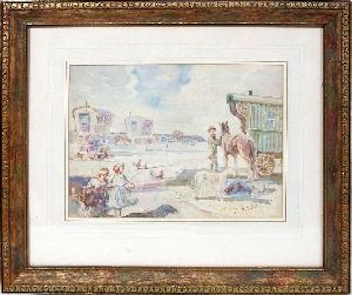 At the beach by Laura Knight