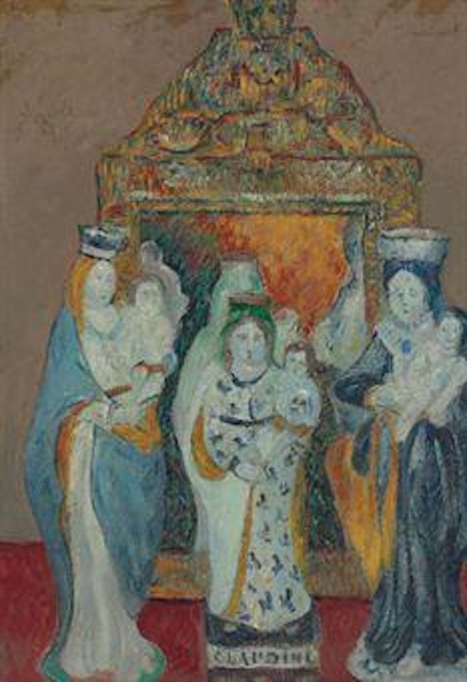 Trois statuettes de vierges by Gustave Loiseau