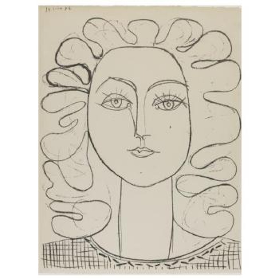 FranÃ§oise Aux Cheveux Ondules (B. 403; M. 47) by Pablo Picasso