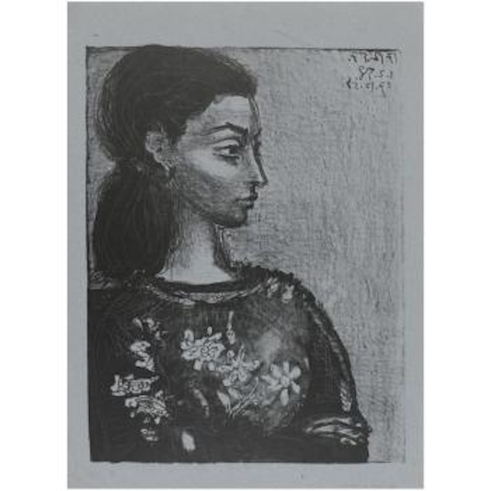 Femme Au Corsage A Fleurs (B. 847; M. 307) by Pablo Picasso