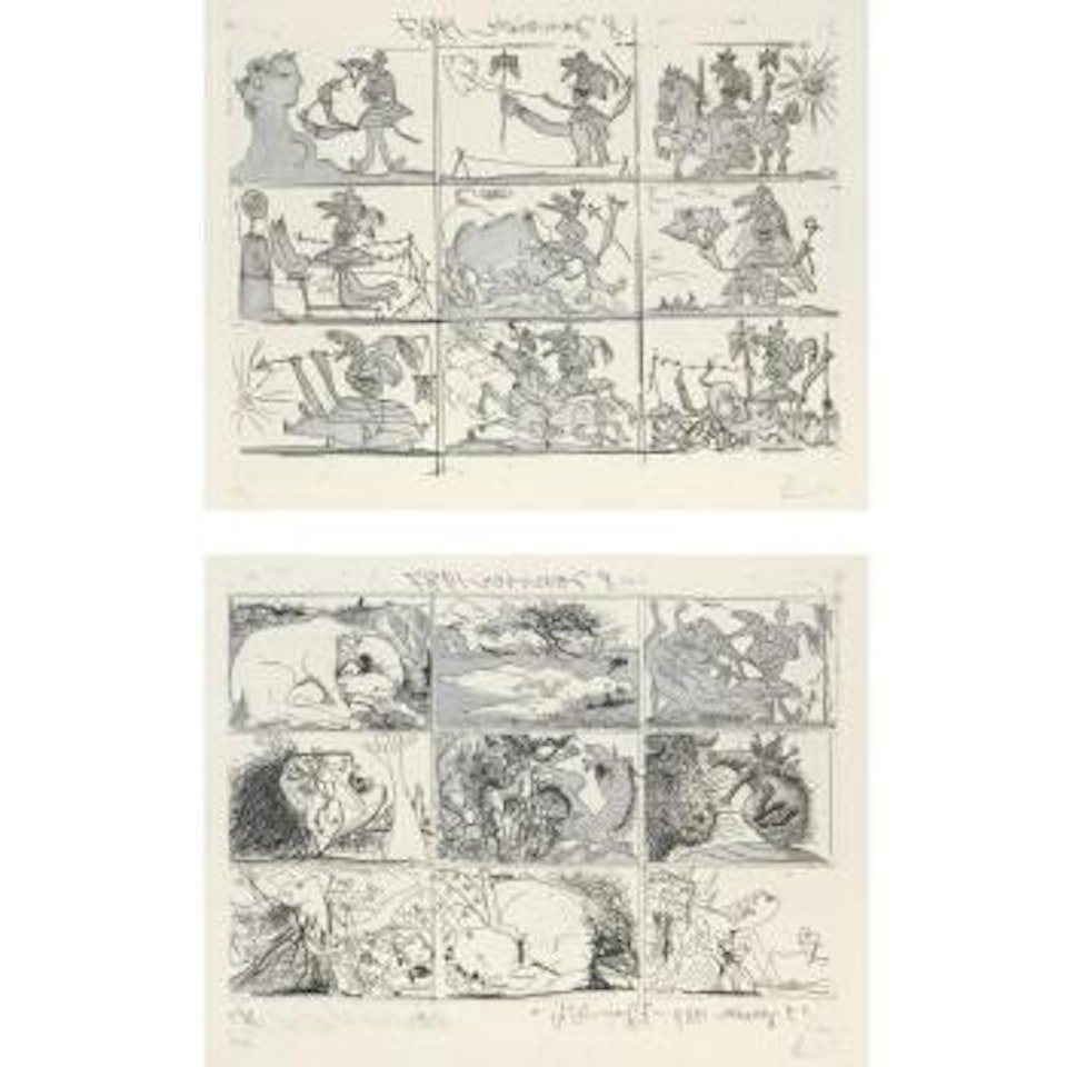 Sueno Y Mentira De Franco (B. 297- 298) by Pablo Picasso