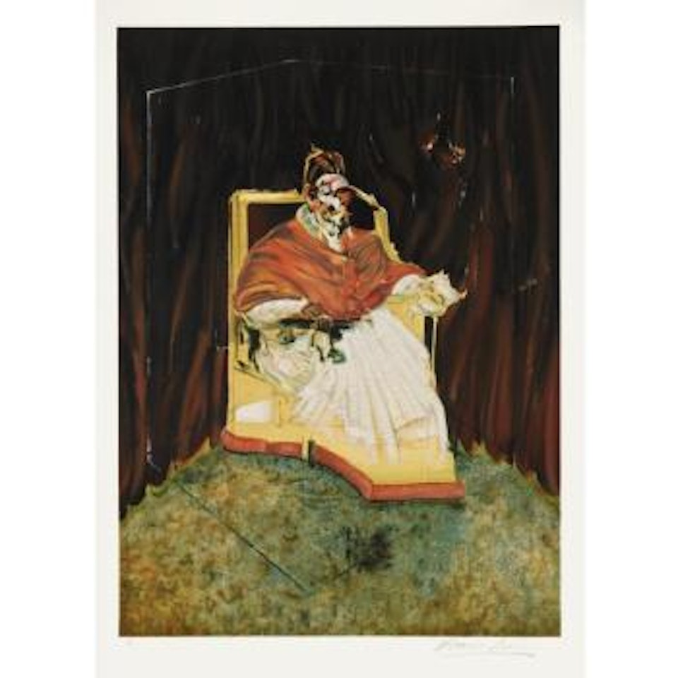 Study For Portrait Of Pope Innocent X by Francis Bacon
