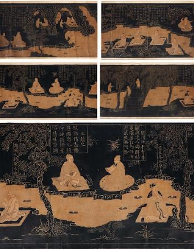 Cérémonie de purification au bord d'un ruisseau près du Pavillion de l'orchidée (Lanting xiuxitu) by Chinese School