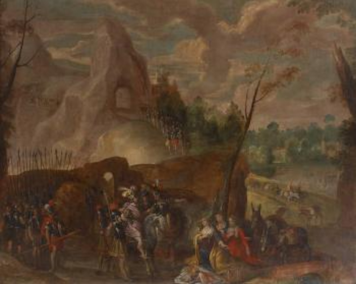 L'offrande d'Abigaël à Nabal by Flemish School
