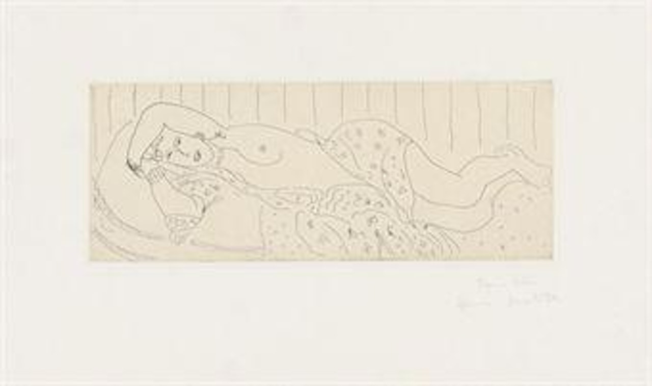 Nu couché, drapé dans une Étoffe fleurie (Duthuit-Matisse 121) by Henri Matisse