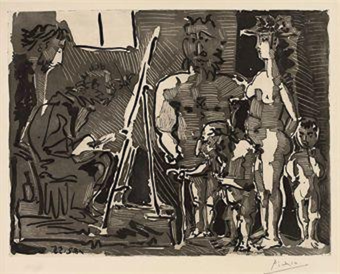 Visiteurs divins a l'Atelier (B. 770; Ba. 920) by Pablo Picasso