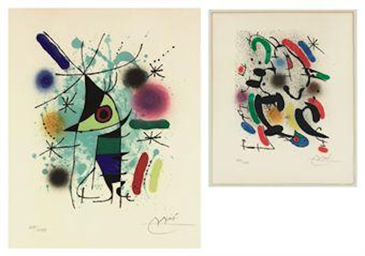 Plate 13 from Miro Lithographe I (M. 867; C. books 160) by Joan Miró