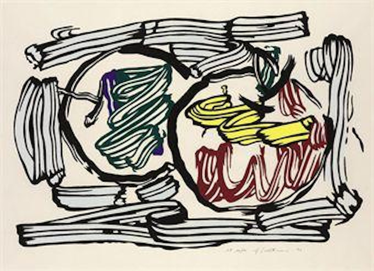 Two Apples from Seven Apples Woodcuts (C. 198) by Roy Lichtenstein