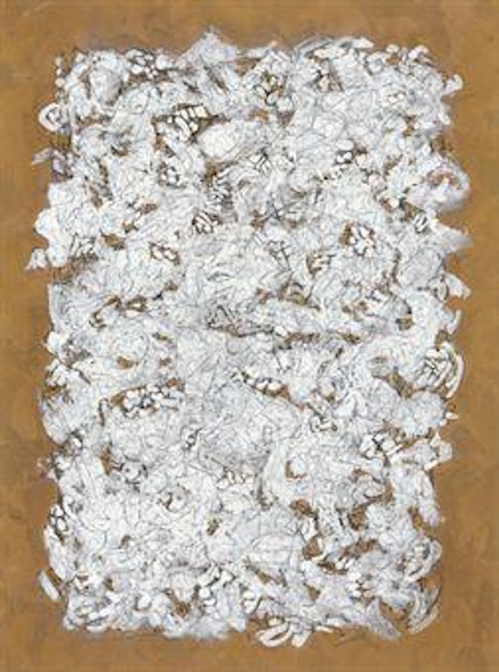 Tablet in Blue and White by Mark Tobey