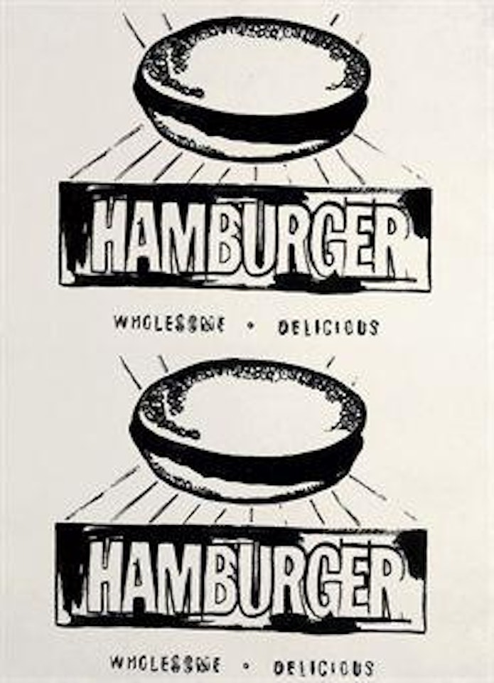 Double Hamburger by Andy Warhol