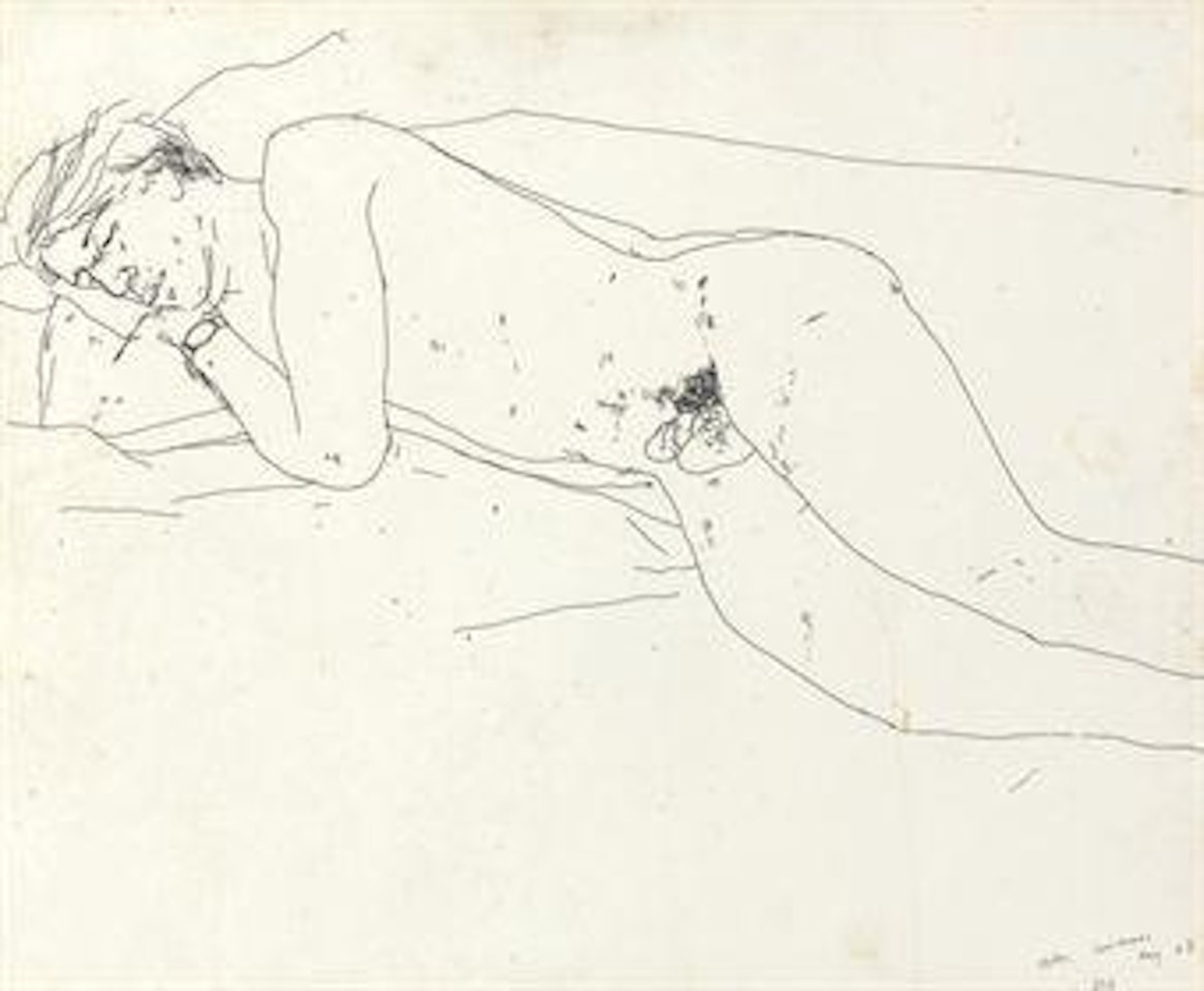 Portrait of Peter Schlesinger by David Hockney