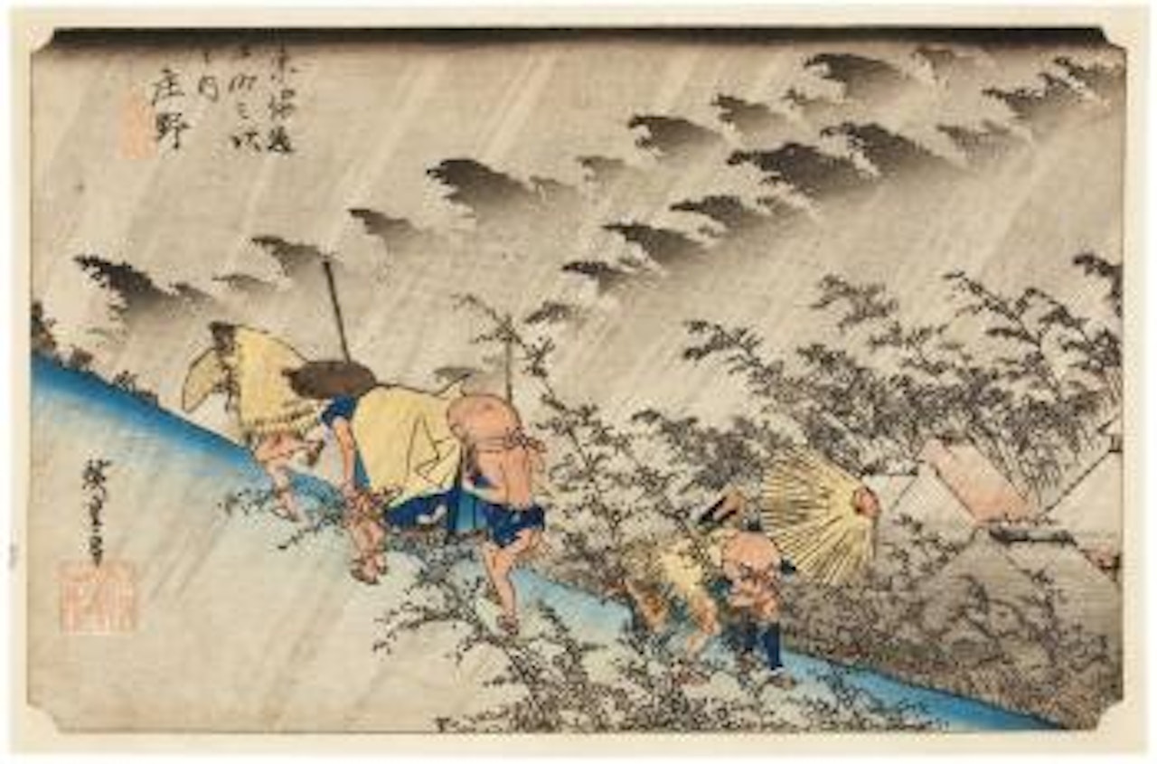Shonu, Haku-u (Shonu: pluie blanche, l'orage) by Utagawa Hiroshige