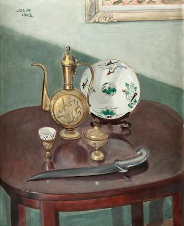 Stilleben med orientalisk servis by Einar Jolin