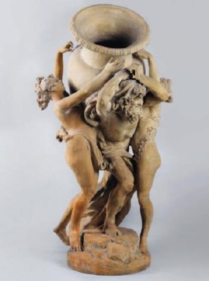 Deux bacchantes et un Hercule portant un vase by Albert-Ernest Carrier-Belleuse