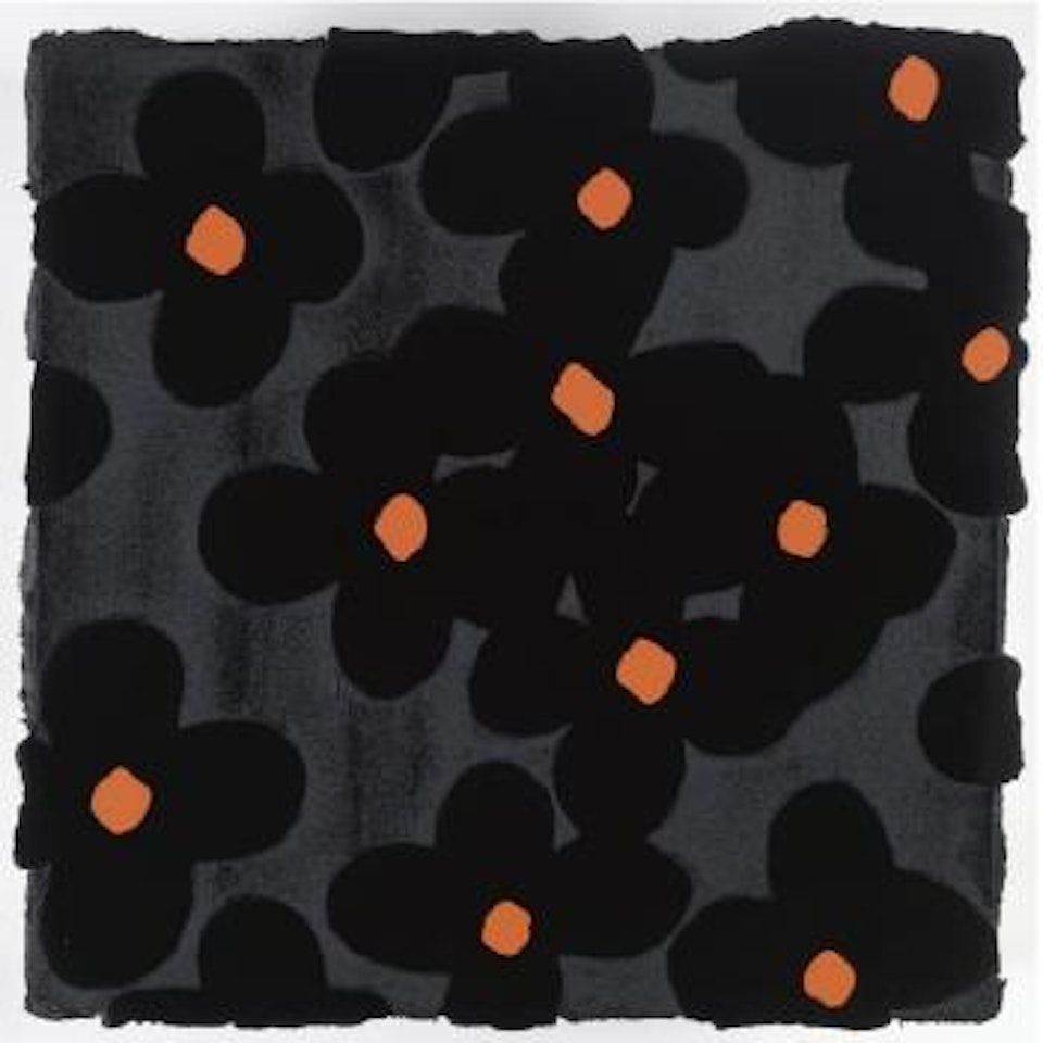 Black And Orange by Donald Sultan