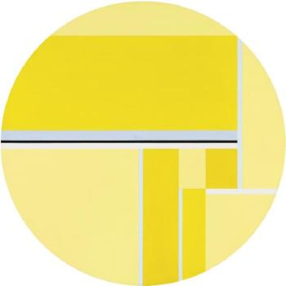 Pale Yellow Tondo by Ilya Bolotowsky
