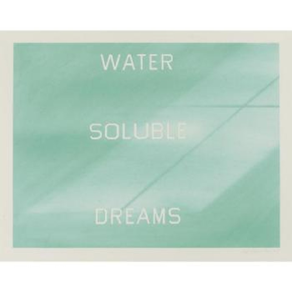 Water Soluble Dreams by Ed Ruscha