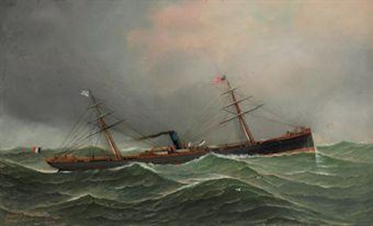 French Steamsailor Cachemire by Antonio Jacobsen