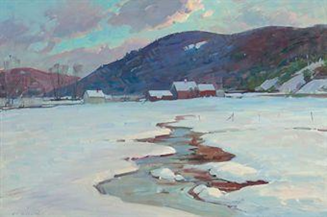 Stream in Winter, Vermont by Aldro Thompson Hibbard