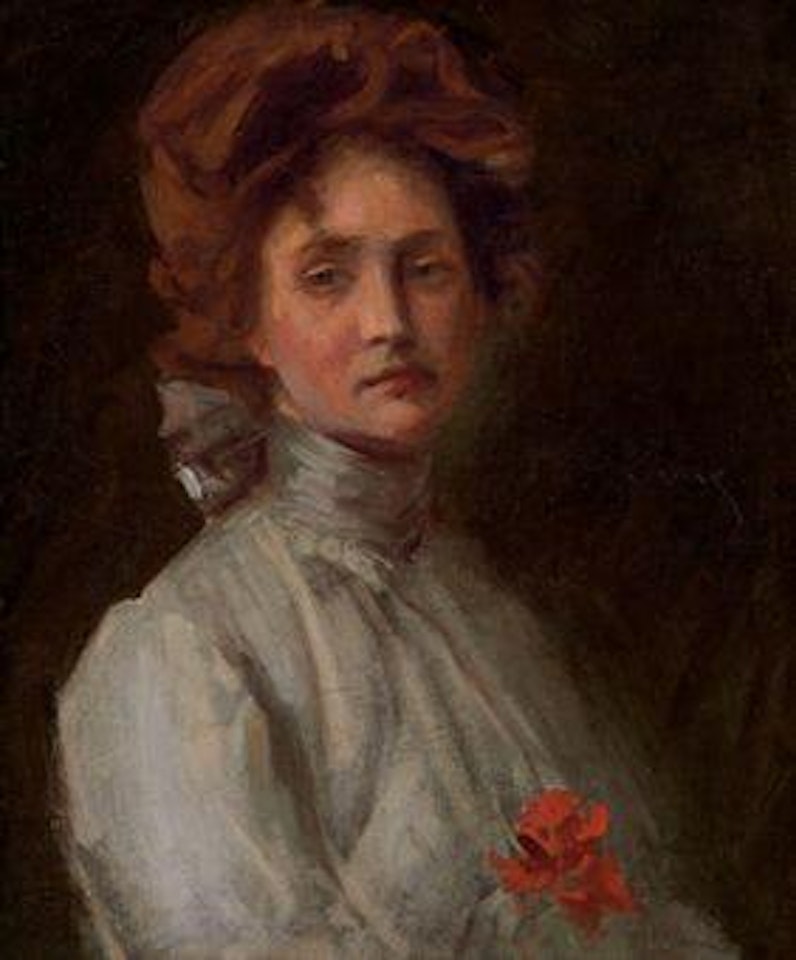 (Untitled) Portrait of a Young Woman by William Merritt Chase
